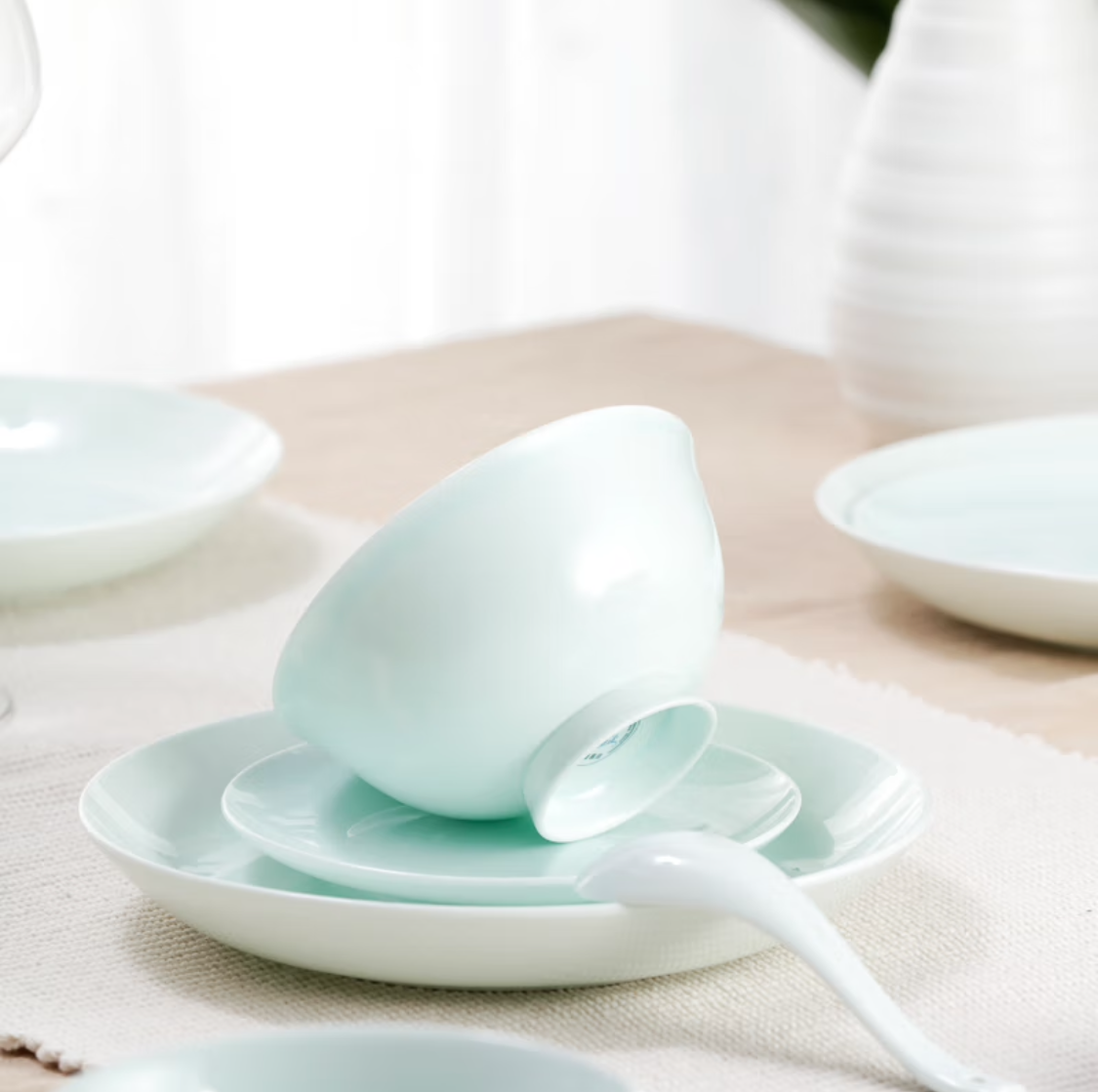 SeaLume · Celadon Waves Set